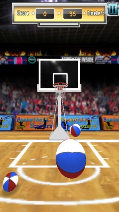 Emulate iPhone app 3D Basketball Hoop - Free basketball games, basketball shoot game using MyAndroid