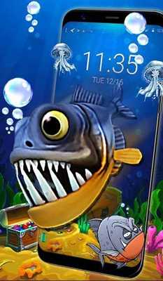 Emulate Android APK 3D Colorful Hungry Fish Lock Theme Emulate Android APK 3D Colorful Hungry Fish Lock Theme