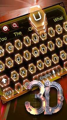 Emulate Android APK 3D Cool Industrial-Style Keyboard