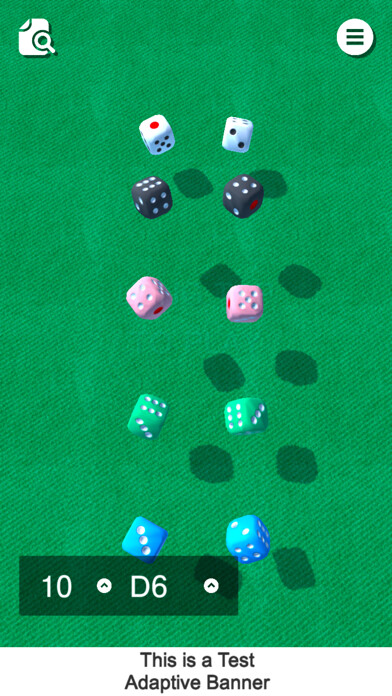 Emulate iPhone app 3D Dice app using MyAndroid