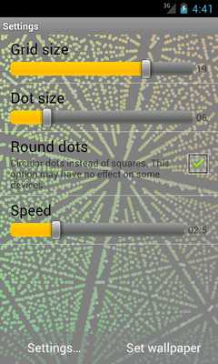 Emulate Android APK 3D Dots Live Wallpaper