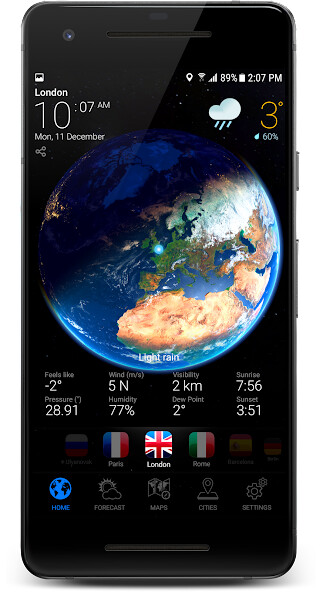 Run android online APK 3D EARTH - weather forecast from MyAndroid or emulate 3D EARTH - weather forecast using MyAndroid
