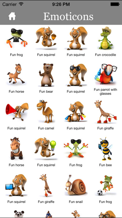 Emulate iPhone app 3D Emoji Characters Stickers using MyAndroid Emulate iPhone app 3D Emoji Characters Stickers using MyAndroid