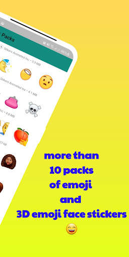 Run android online APK 3D emoji stickers WAStickerApp from MyAndroid or emulate 3D emoji stickers WAStickerApp using MyAndroid