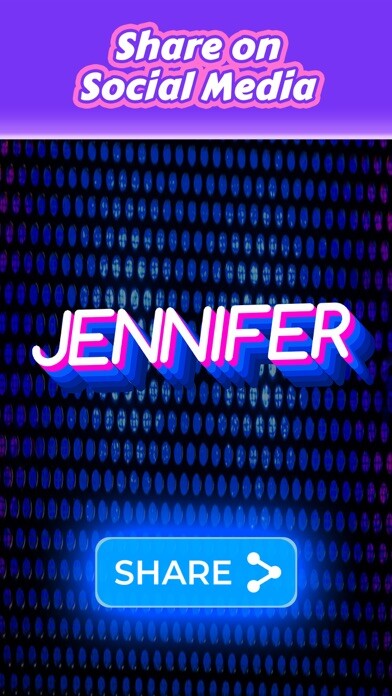 Emulate iPhone app 3D Font Art Animation Maker using MyAndroid