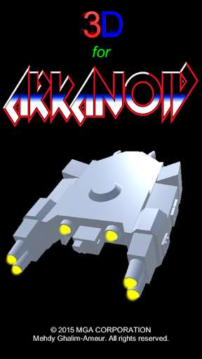 Emulate Android APK 3D for Arkanoid