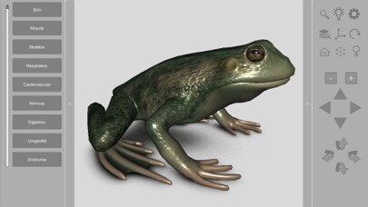 Emulate iPhone app 3D Frog Anatomy using MyAndroid