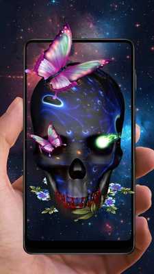 Emulate Android APK 3D galaxy Skull butterfly theme