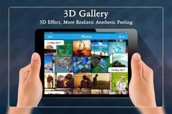Emulate Android APK 3D Gallery: Photo Video Gallery