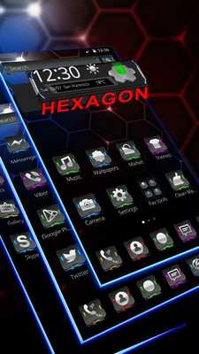 Emulate Android APK 3D Hexagon Black Emulate Android APK 3D Hexagon Black