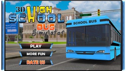 Emulate iPhone app 3D High School Bus Simulator - Bus driver and crazy driving simulation & parking adventure game using MyAndroid