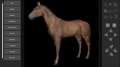Emulate iPhone app 3D Horse Anatomy Software using MyAndroid