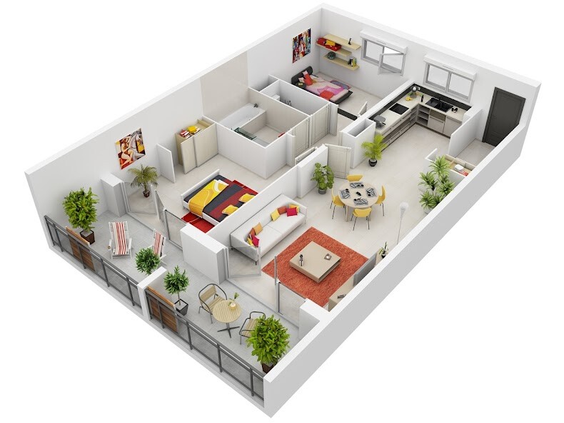 Emulate 3D House Design from MyAndroid or run 3D House Design using MyAndroid