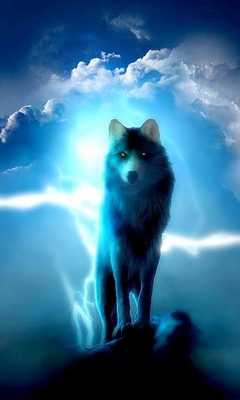 Emulate Android APK 3D Ice Wolf Themes Wallaper