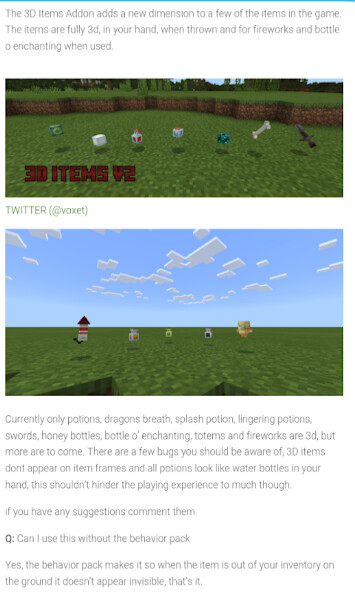 Run android online APK 3D Items Addon for Minecraft PE from MyAndroid or emulate 3D Items Addon for Minecraft PE using MyAndroid Run android online APK 3D Items Addon for Minecraft PE from MyAndroid or emulate 3D Items Addon for Minecraft PE using MyAndroid