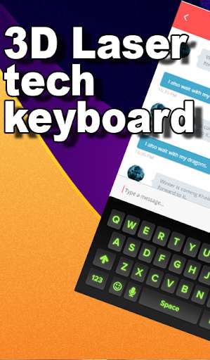 Emulate Android APK 3D Laser tech keyboard