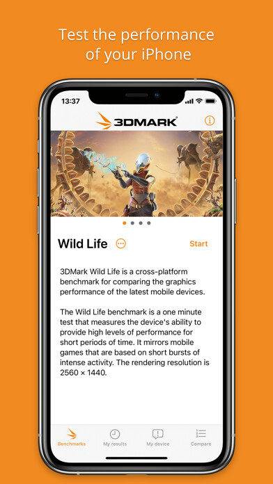 Emulate iPhone app 3DMark Wild Life Benchmark using MyAndroid Emulate iPhone app 3DMark Wild Life Benchmark using MyAndroid