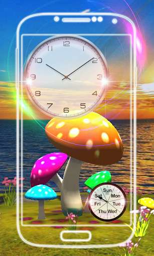 Run android online APK 3D Mushroom Clock Live Wallpaper from MyAndroid or emulate 3D Mushroom Clock Live Wallpaper using MyAndroid