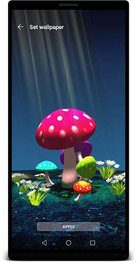 Run android online APK 3D Mushroom Night Live Wallpaper from MyAndroid or emulate 3D Mushroom Night Live Wallpaper using MyAndroid