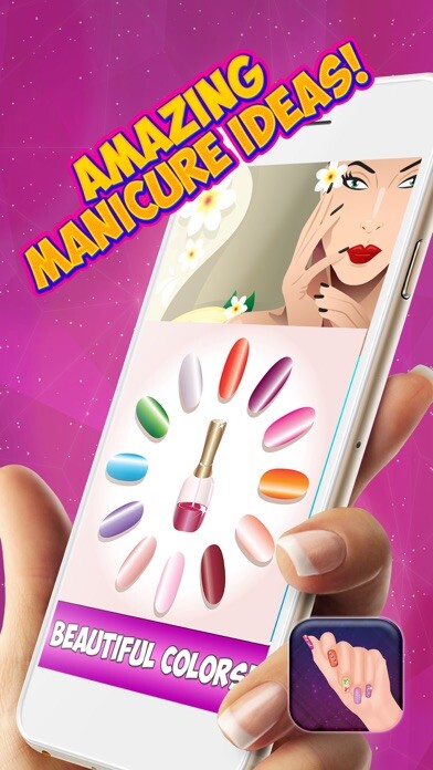 Emulate iPhone app 3D Nail Spa Salon – Cute Manicure Designs and Make.up Games for Girls using MyAndroid