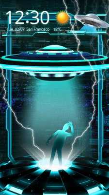 Emulate Android APK 3D Neon Alien UFO Theme