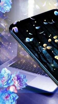 Emulate Android APK 3D Neon Night Rose Theme