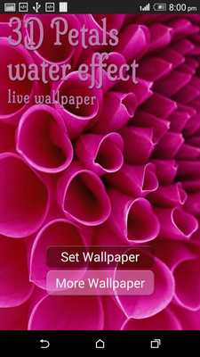 Emulate Android APK 3D Petals Water Effect LWP Emulate Android APK 3D Petals Water Effect LWP