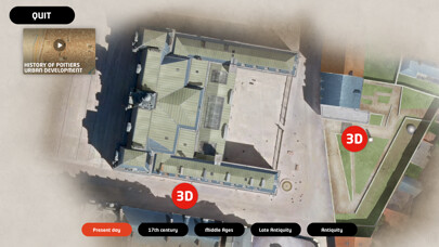 Emulate iPhone app 3D Poitiers évolution using MyAndroid