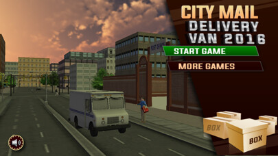 Emulate iPhone app 3D Postal Service - Postman Delivery Truck Driver using MyAndroid