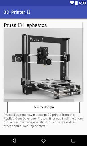 Emulate Android APK 3D printer Prusa i3 Emulate Android APK 3D printer Prusa i3