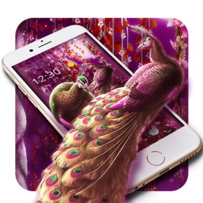 Emulate Android APK 3D purple dreamland peacock theme