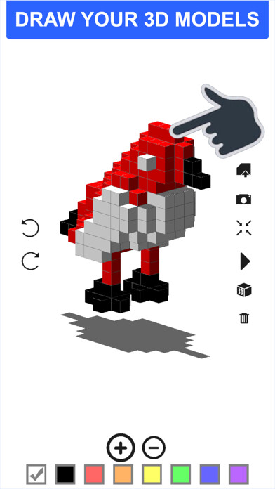 Emulate iPhone app 3Draw:Create Block Models using MyAndroid