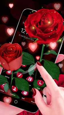 Emulate Android APK 3D Red Roses Love Theme