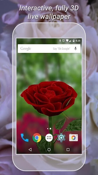 Run android online APK 3D Rose Live Wallpaper Lite from MyAndroid or emulate 3D Rose Live Wallpaper Lite using MyAndroid