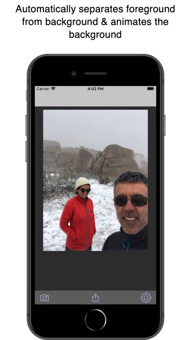 Emulate iPhone app 3D Selfie Gif using MyAndroid