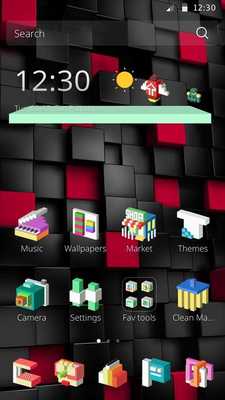Emulate Android APK 3D Square Theme Emulate Android APK 3D Square Theme