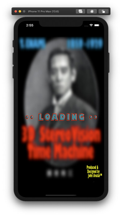 Emulate iPhone app 3D STEREOVISION TIME MACHINE using MyAndroid