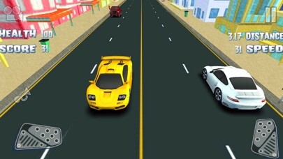Emulate iPhone app 3D Street Car Race Road Warrior using MyAndroid