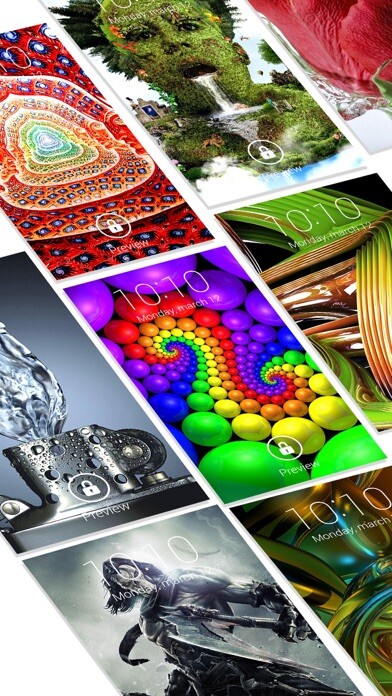 Emulate iPhone app 3D Wallpapers & Backgrounds - 3D lock screen Theme using MyAndroid