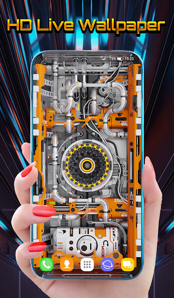 Run android online APK 3D Wallpaper Theme Cyber Pipes from MyAndroid or emulate 3D Wallpaper Theme Cyber Pipes using MyAndroid