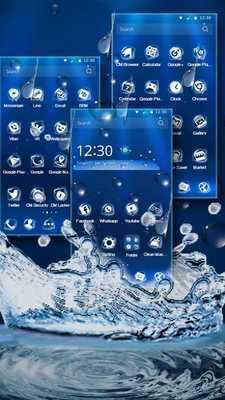 Emulate Android APK 3D Water Drop Theme Emulate Android APK 3D Water Drop Theme