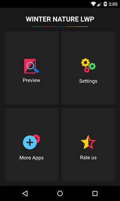 Emulate Android APK 3D Winter Nature LWP