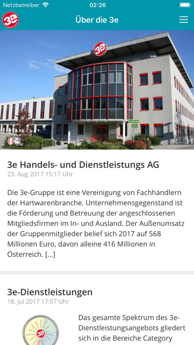 Emulate iPhone app 3e Digital News using MyAndroid