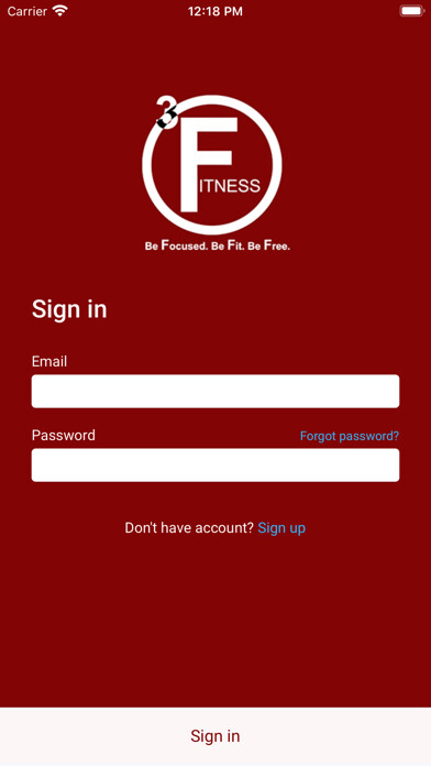 Emulate iPhone app 3F-Fitness using MyAndroid