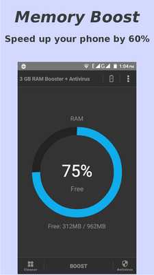 Emulate Android APK 3 GB RAM Booster + Antivirus