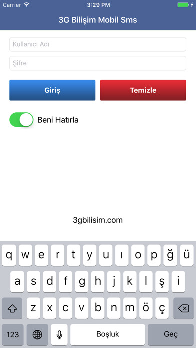 Emulate iPhone app 3G TOPLU SMS v2 using MyAndroid Emulate iPhone app 3G TOPLU SMS v2 using MyAndroid