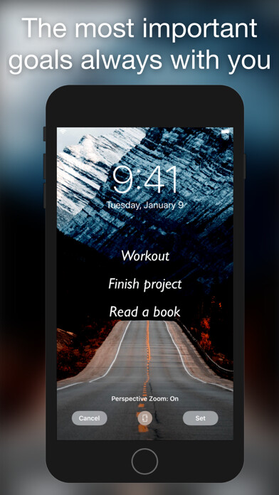 Emulate iPhone app 3minders - Lock Screen Notes using MyAndroid