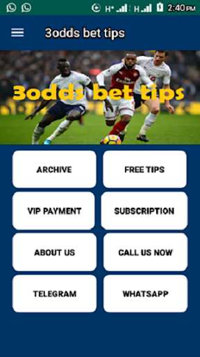 Run android online APK 3odds bet tips from MyAndroid or emulate 3odds bet tips using MyAndroid