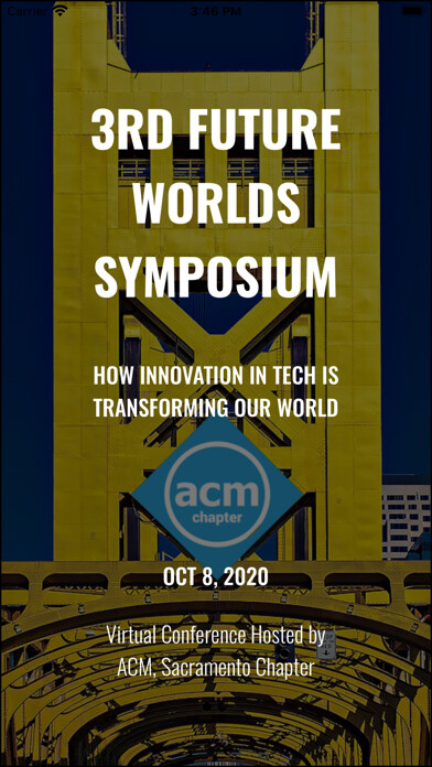 Emulate iPhone app 3rd Future Worlds Symposium using MyAndroid