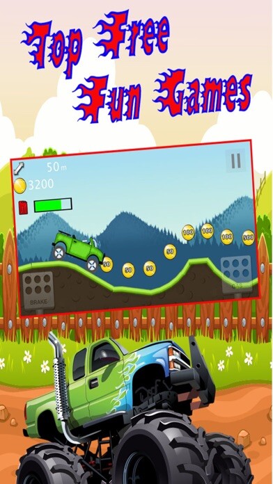Emulate iPhone app 4*4 Monster Truck Offroad Legends Rider : Hill Climb Racing Driving Free Games using MyAndroid